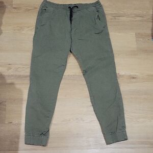 Hollister Green Jogger Sweatpants with Tapered Fit